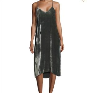 ATM Drape Velvet Camisole Dress